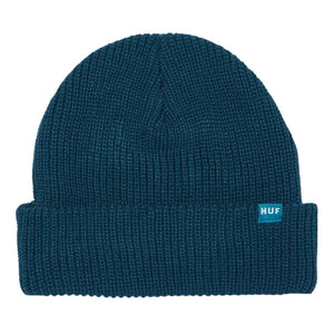 Huf Usual Cuff Beanie - Oil Blue - Fold Beanie by Huf