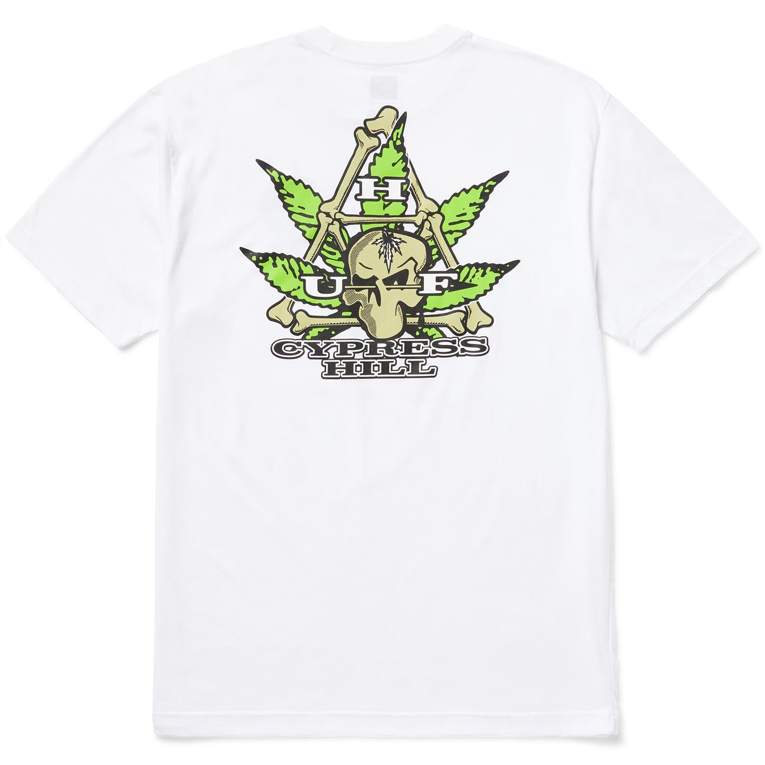 Huf X Cypress Hill Triangle T-Shirt - White - Mens Graphic T-Shirt by Huf