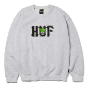 Huf X Spitfire Union Crewneck - Heather Grey