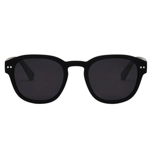 I-Sea Barton Round Polarised Sunglasses - Matt Black/Smoke Polarized Lens - Round Sunglasses by I-Sea