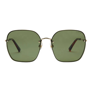 I-Sea Emerson Polarised Sunglasses - Gold/Green - Square/Rectangular Sunglasses by I-Sea