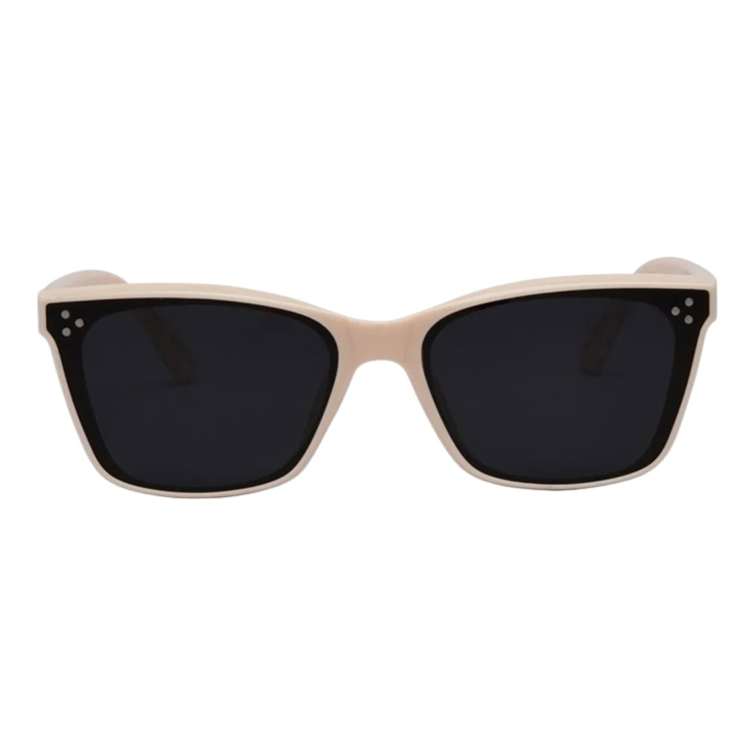 I-Sea Kiki Polarised Sunglasses - Cream - Square/Rectangular Sunglasses by I-Sea