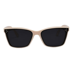 I-Sea Kiki Polarised Sunglasses - Cream - Square/Rectangular Sunglasses by I-Sea