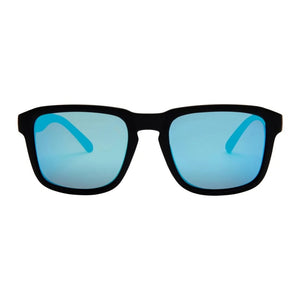 I-Sea Logan Polarized Sunglasses - Black/T-Blue - Round Sunglasses by I-Sea