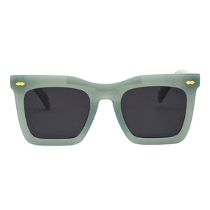 I-Sea Maverick Polarised Sunglasses - Sage/Smoke - Square/Rectangular Sunglasses by I-Sea