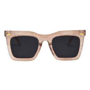 I-Sea Maverick Polarised Sunglasses - White Gold/Smoke - Square/Rectangular Sunglasses by I-Sea