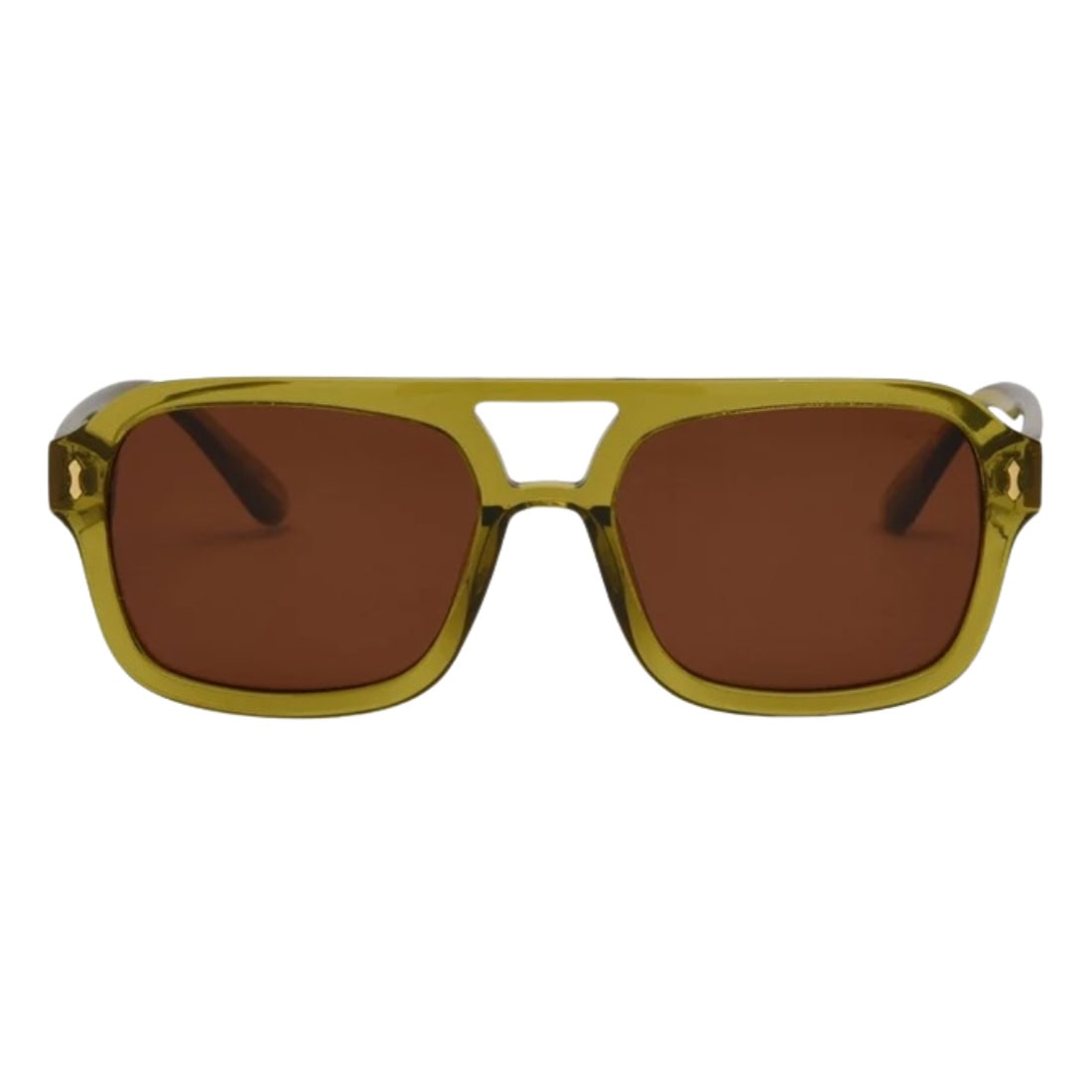 I-Sea Royal Polarised Sunglasses - Olive/Brown - Round Sunglasses by I-Sea