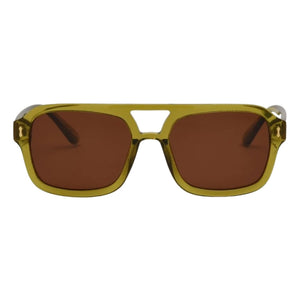 I-Sea Royal Polarised Sunglasses - Olive/Brown - Round Sunglasses by I-Sea