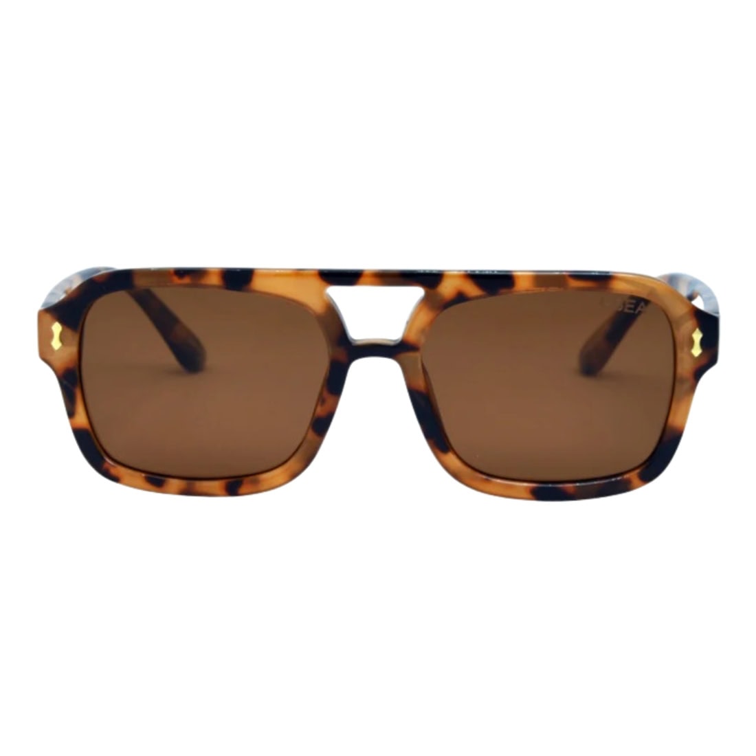 I-Sea Royal Polarised Sunglasses - Yellow Tort/Brown - Round Sunglasses by I-Sea