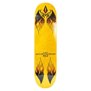 Jacuzzi Unlimited 8.0" Jackson Pilz Skim Board EX7 Deck - Yellow - Skateboard Deck by Jacuzzi Unlimited 8.0 inch