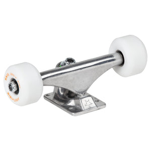Mini Logo 7.13 Trucks & 53mm Wheels Assembly Kit (Pair) - Raw - Skateboard Trucks by Mini Logo 7.13 inch (mini)