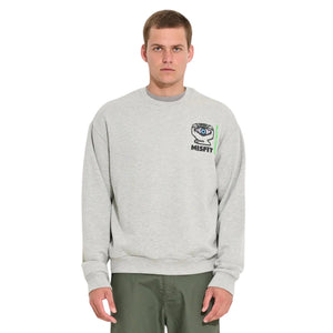 Misfit Walking Wonders Crew Sweater - Ash Heather - Mens Crew Neck Sweatshirt by Misfit