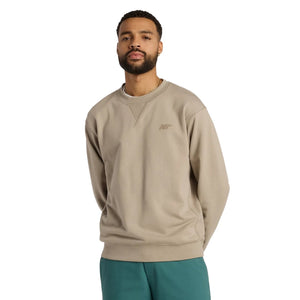 New Balance Numeric French Terry Crew - Arid Stone - Mens Crew Neck Sweatshirt by New Balance Numeric