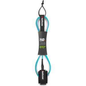 Northcore 6'0 Surfboard Leash - Turquoise - 6ft Surfboard Leash by Northcore 6ft