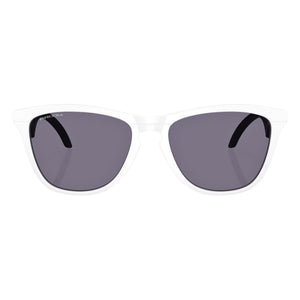 Oakley Frogskins Hybrid Sunglasses - Matte White/Prizm Grey - Square/Rectangular Sunglasses by Oakley