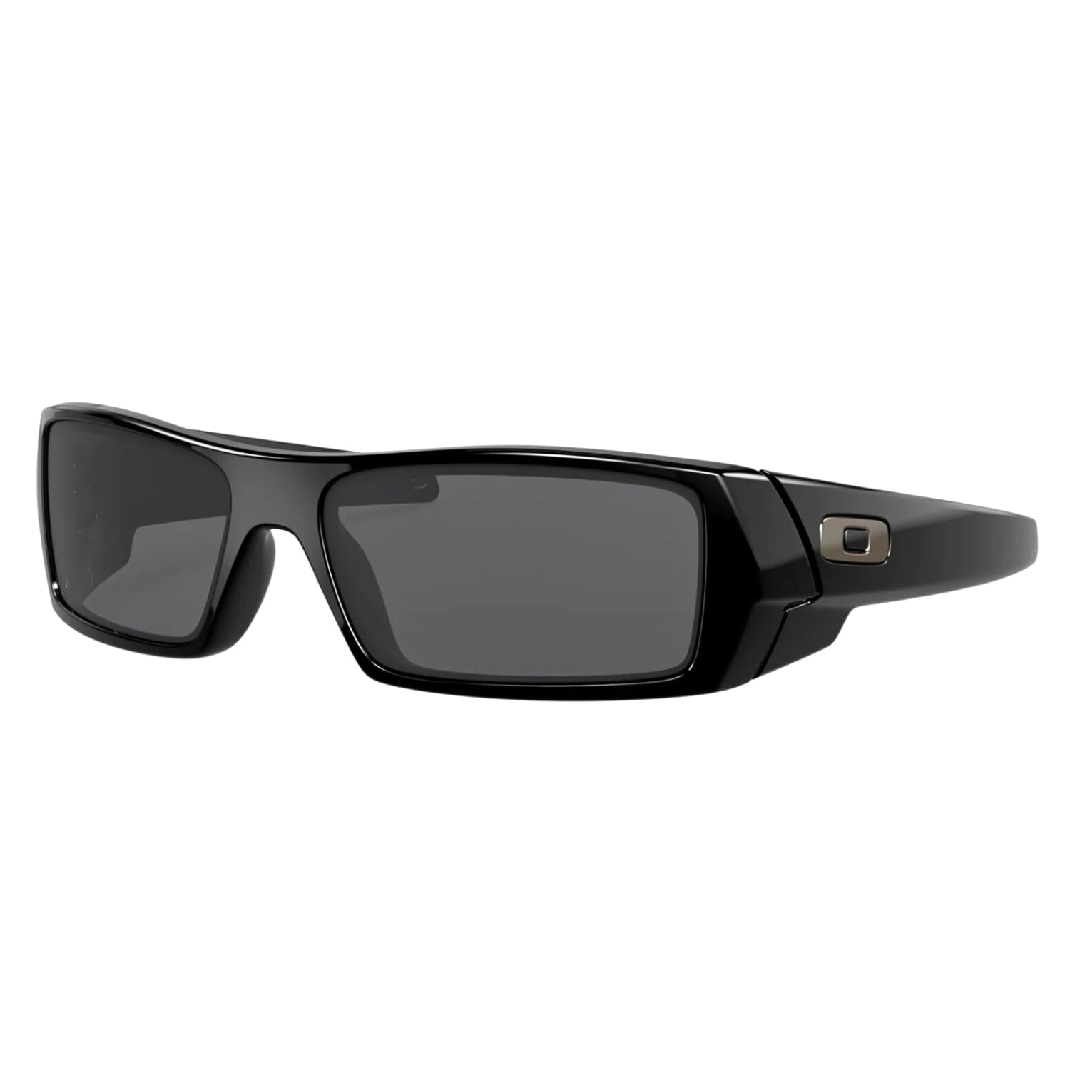 Oakley Gascan Sunglasses - Polished Black/Grey - Wrap Around Sunglasses by Oakley