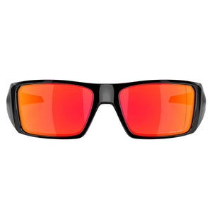 Oakley Heliostat Sunglasses - Polished Black/Prism Ruby - Wrap Around Sunglasses by Oakley