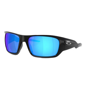 Oakley Masseter Sunglasses - Polished Black/Prizm Sapphire Polarised - Wrap Around Sunglasses by Oakley