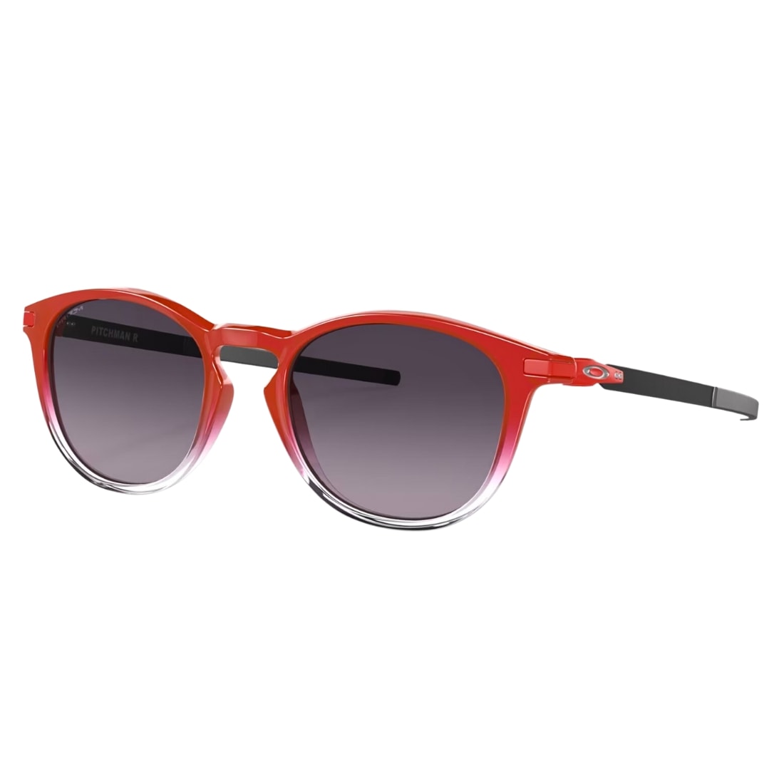 Oakley Pitchman R Fabio Quartararo Collection Sunglasses - Red Fade/Prizm Grey Gradient - Round Sunglasses by Oakley