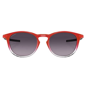 Oakley Pitchman R Fabio Quartararo Collection Sunglasses - Red Fade/Prizm Grey Gradient - Round Sunglasses by Oakley