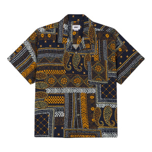 Obey Archie Woven Shirt - Navy Multi - Mens Casual Shirt by Obey