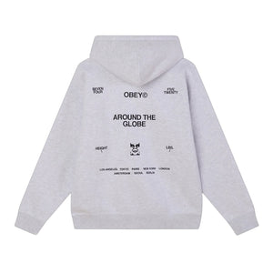 Obey Business Hoodie - Ash Grey - Mens Pullover Hoodie by Obey