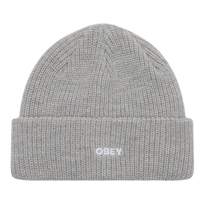 Obey Future Beanie - Heather Grey - Fold Beanie by Obey