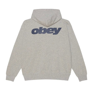 Obey League Hood - Ash Grey - Mens Pullover Hoodie by Obey