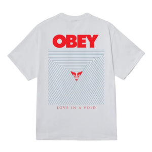 Obey Love In A Void T-Shirt - White - Mens Graphic T-Shirt by Obey