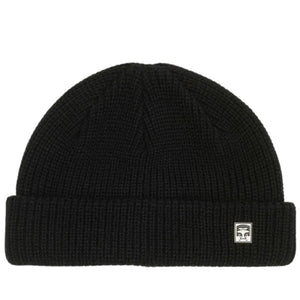 Obey Micro Beanie - Black - Fold Beanie by Obey