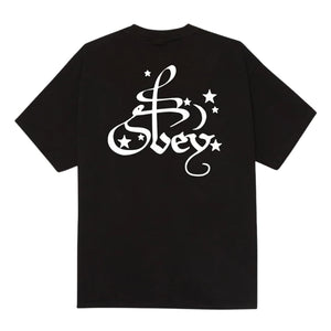 Obey Moon & Stars T-Shirt - Black - Mens Graphic T-Shirt by Obey