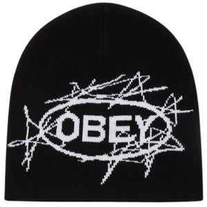 Obey Scram Beanie - Black - Fold Beanie by Obey