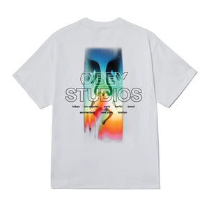 Obey Spectrum T-Shirt - White - Mens Graphic T-Shirt by Obey