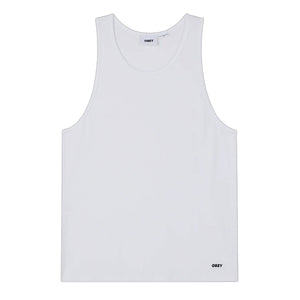 Obey Standard Rib Tank Top Vest 2 Pack - White - Mens Skate Brand Vest/Tank Top by Obey