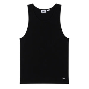 Obey Standard Rib Tank Top Vest - Black - Mens Skate Brand Vest/Tank Top by Obey