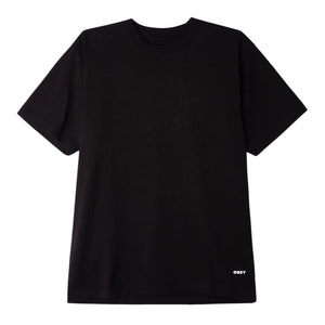Obey Standard T-Shirt - Black - Mens Plain T-Shirt by Obey