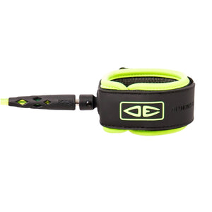 Ocean And Earth 5ft Comp Surfboard Leash - Lime - 5ft Surfboard Leash by Ocean and Earth 5ft