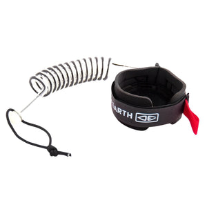 Ocean And Earth Basic Coiled Wrist Bodyboard Leash - Black - Bodyboard Leash by Ocean and Earth One Size