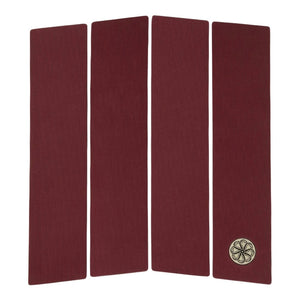 Octopus Front Deck Grip Traction Pad - Burgundy - Full Traction/Front Foot Surfboard Pad by Octopus
