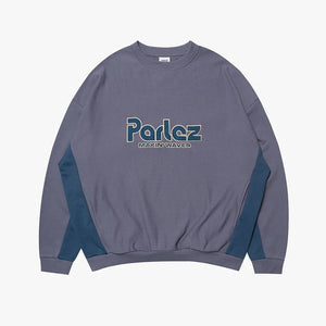 Parlez Campus Oversize Sweater - Purple Haze - Mens Crew Neck Sweatshirt by Parlez