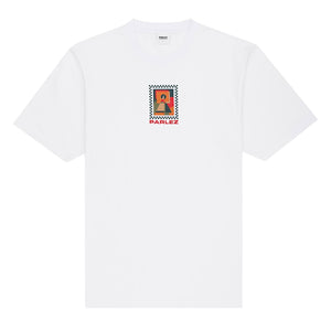 Parlez Figura T-Shirt - White - Mens Graphic T-Shirt by Parlez