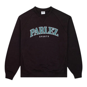Parlez Varsity Crew - Black - Mens Crew Neck Sweatshirt by Parlez