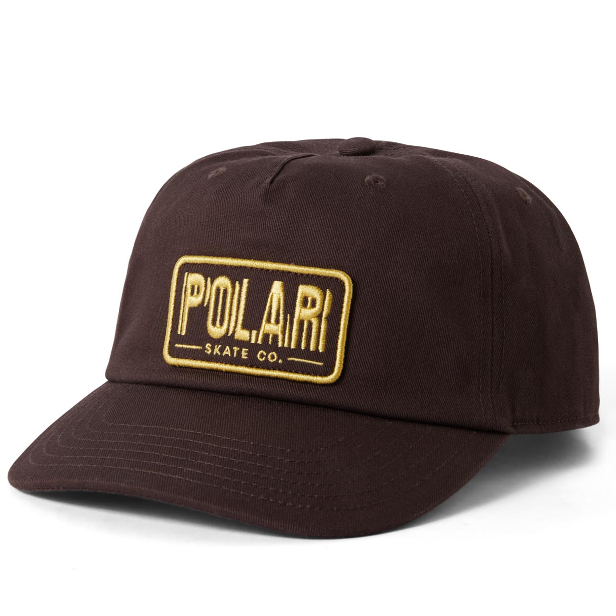 Polar Earthquake Patch Cap - Brown - Snapback Cap by Polar One Size