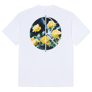 Polar Martas Roses Fill Logo Tee - White - Mens Graphic T-Shirt by Polar