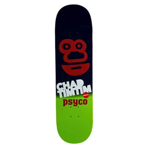 Popwar 8.5" Chad Tim Tim Psycho Deck - Red - Skateboard Deck by Popwar 8.5 inch