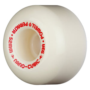 Powell Peralta 52mm 93A Dragon Formula AA Nano Cubic Wheels - White/Red - Skateboard Wheels by Powell Peralta 52mm
