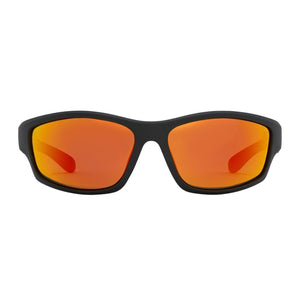 Ritual Vision Teenage Zero Polarised Sunglasses - Matte Black/Reflective Orange Polarised - Square/Rectangular Sunglasses by Ritual Vision