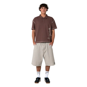 Rusty Dead Frequency Shorts - Abbey Stone - Mens Walk Shorts by Rusty