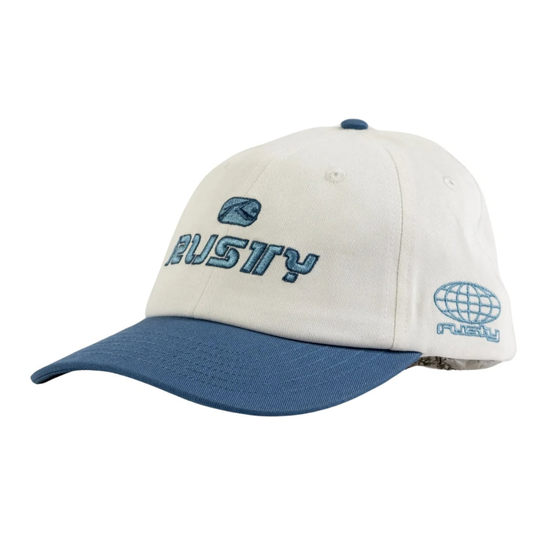 Rusty FC Six Panel Snapback Cap - Atlantic Blue - Snapback Cap by Rusty One Size