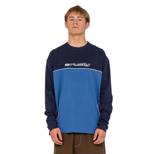 Rusty Infinity Long Sleeve Tee - Atlantic Blue - Mens Graphic T-Shirt by Rusty